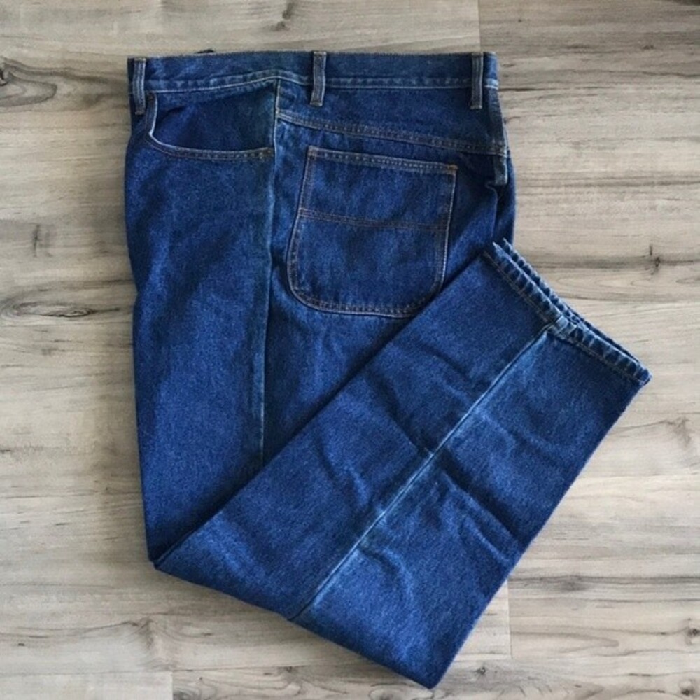 NU Wear Men’s Vintage Denim Jeans Dark Blue Size L - 32 x 33